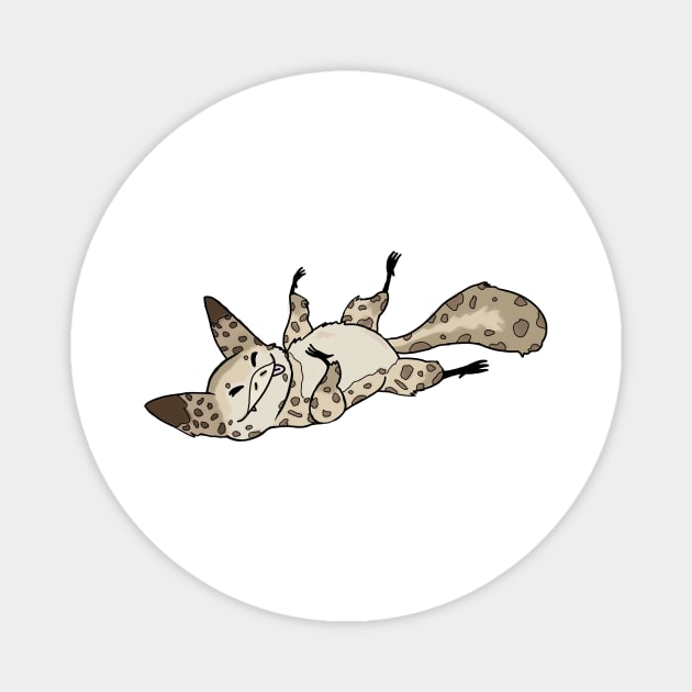 Loth Cat lounging Magnet by DoodleSpork